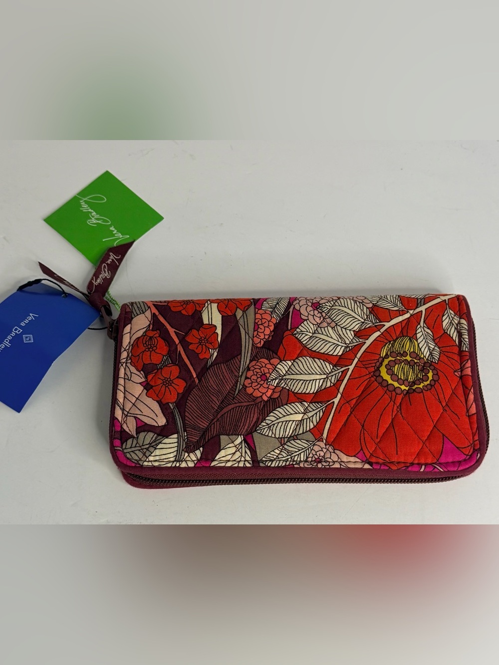 NWT Vera Bradley RFID Georgia Wallet Bohemian Blooms Floral Zip Around